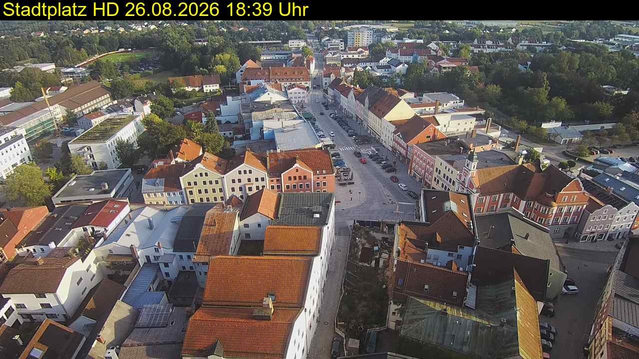 Archiv Foto Webcam Stadtplatz Eggenfelden