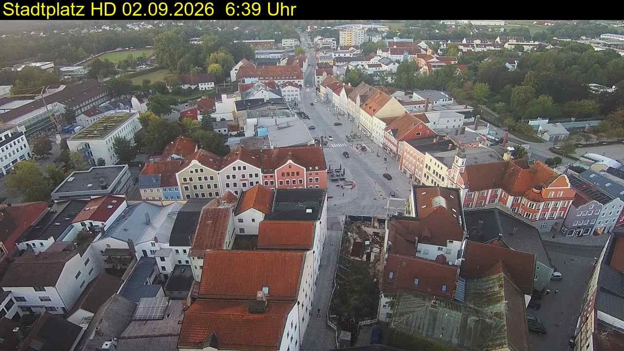 Archiv Foto Webcam Stadtplatz Eggenfelden