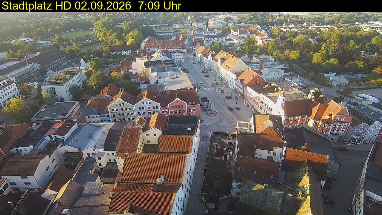 Archiv Foto Webcam Stadtplatz Eggenfelden