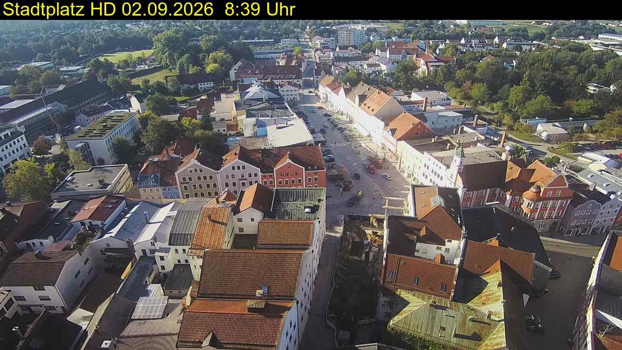 Archiv Foto Webcam Stadtplatz Eggenfelden