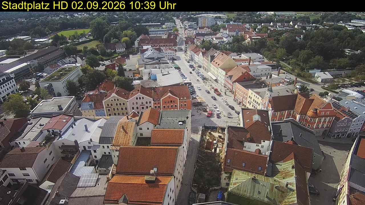 Archiv Foto Webcam Stadtplatz Eggenfelden