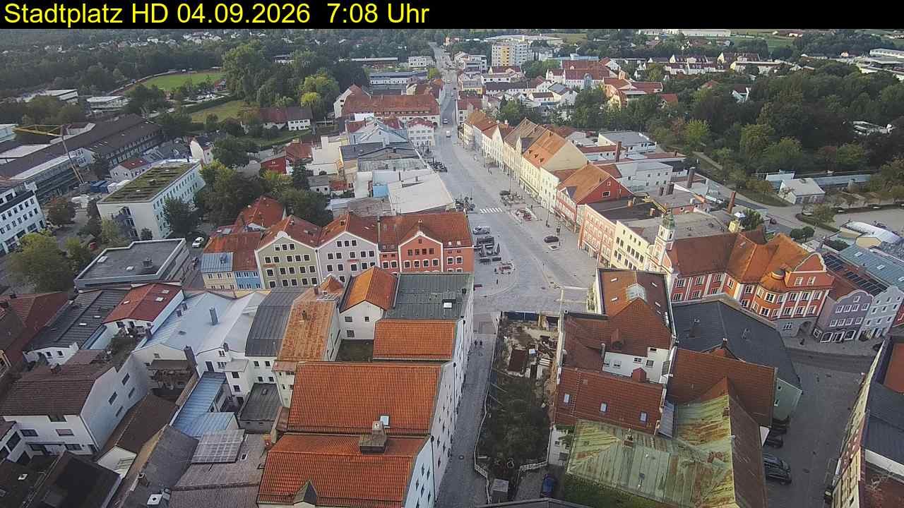 Archived image Webcam Town Square in Eggenfelden