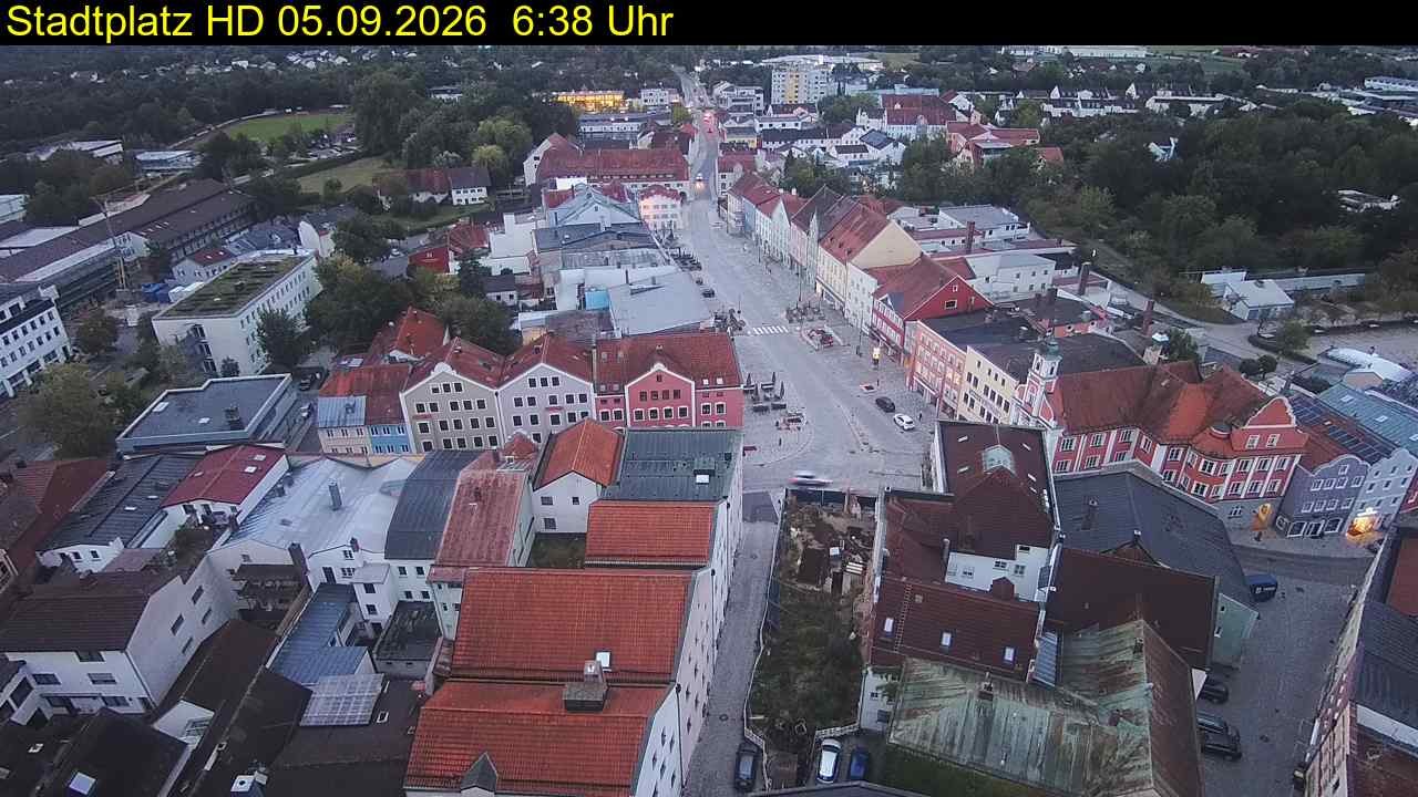 Archived image Webcam Town Square in Eggenfelden