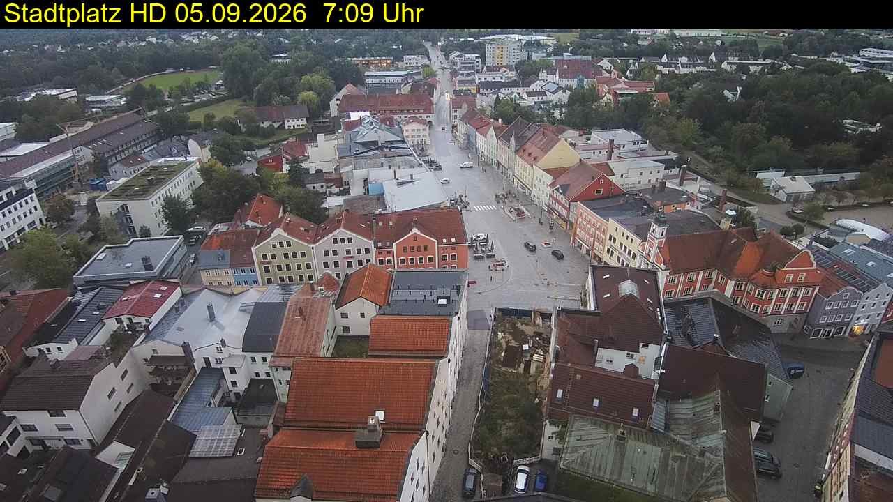 Archived image Webcam Town Square in Eggenfelden