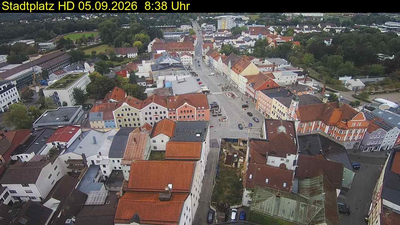 Archived image Webcam Town Square in Eggenfelden