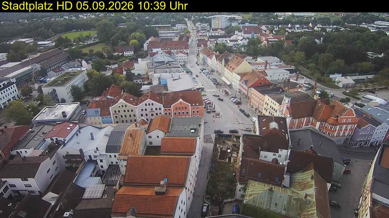 Archived image Webcam Town Square in Eggenfelden