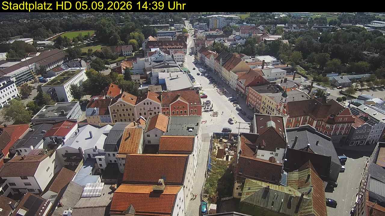 Archiv Foto Webcam Stadtplatz Eggenfelden
