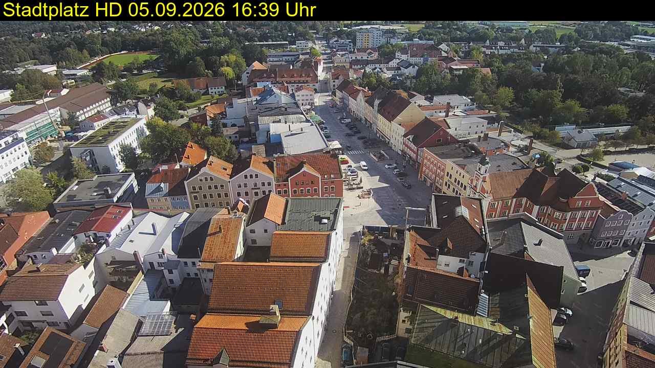 Archiv Foto Webcam Stadtplatz Eggenfelden