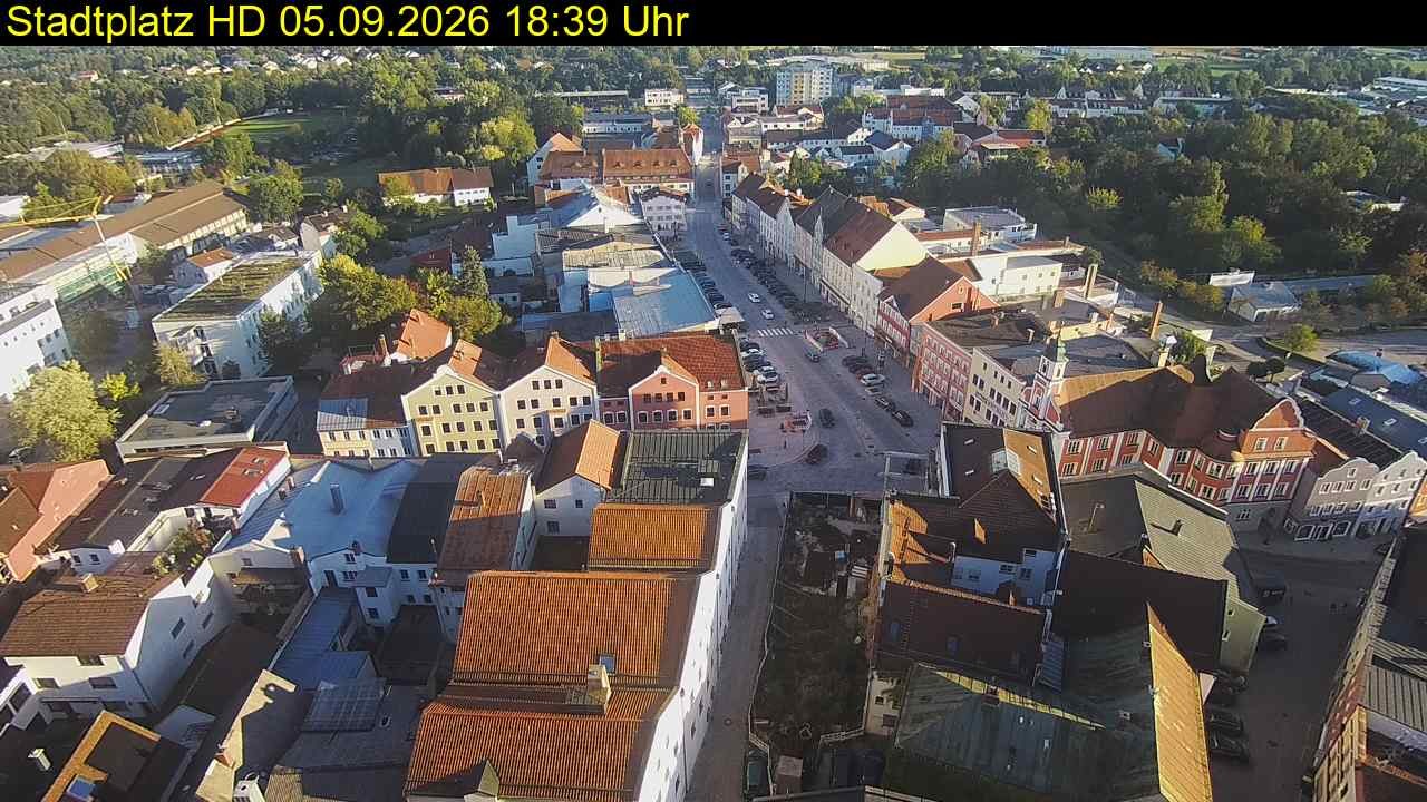 Archiv Foto Webcam Stadtplatz Eggenfelden