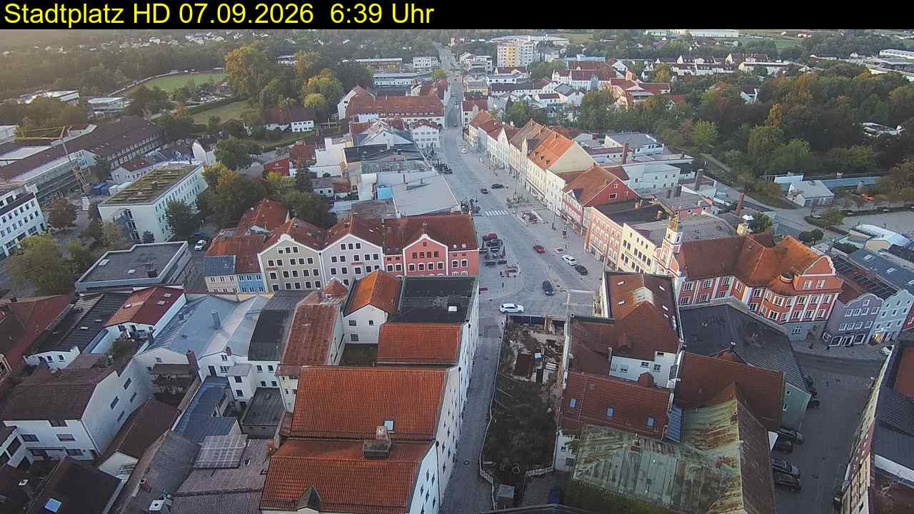 Archiv Foto Webcam Stadtplatz Eggenfelden