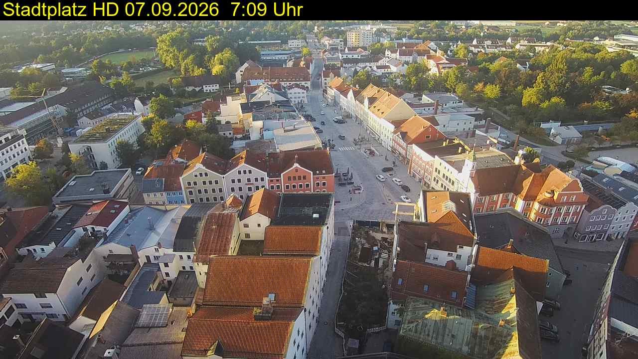 Archiv Foto Webcam Stadtplatz Eggenfelden