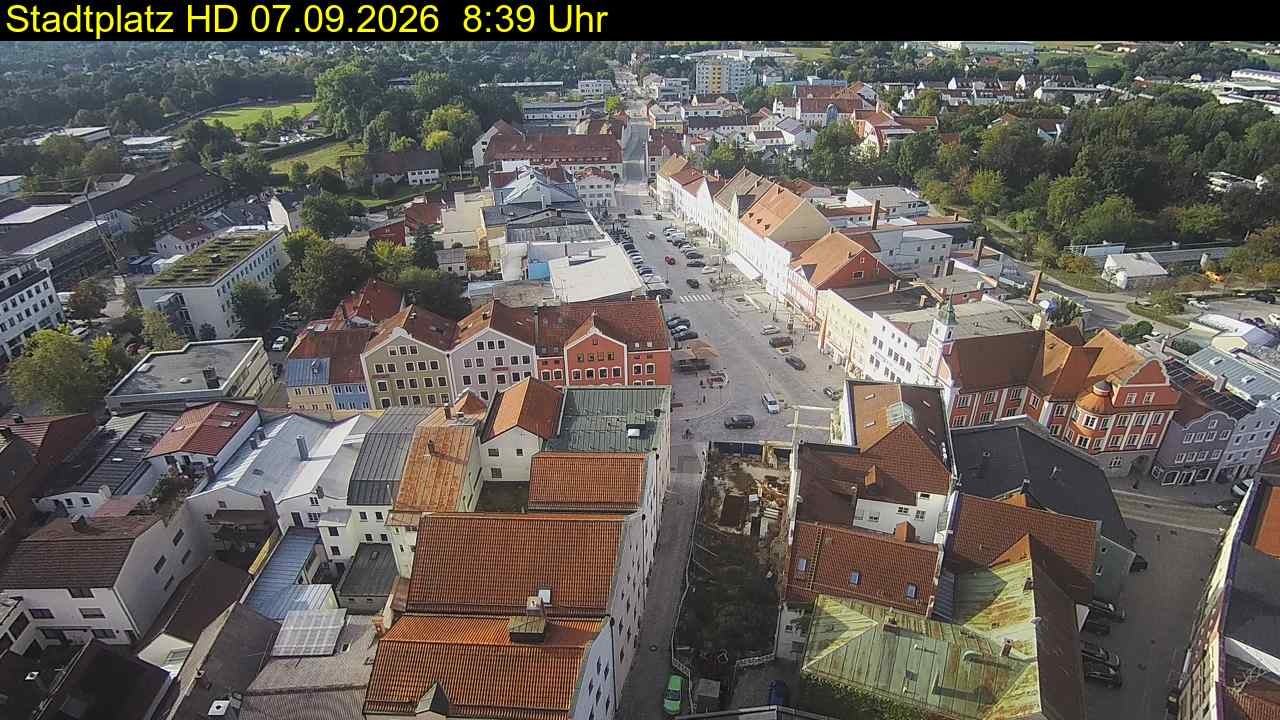 Archiv Foto Webcam Stadtplatz Eggenfelden