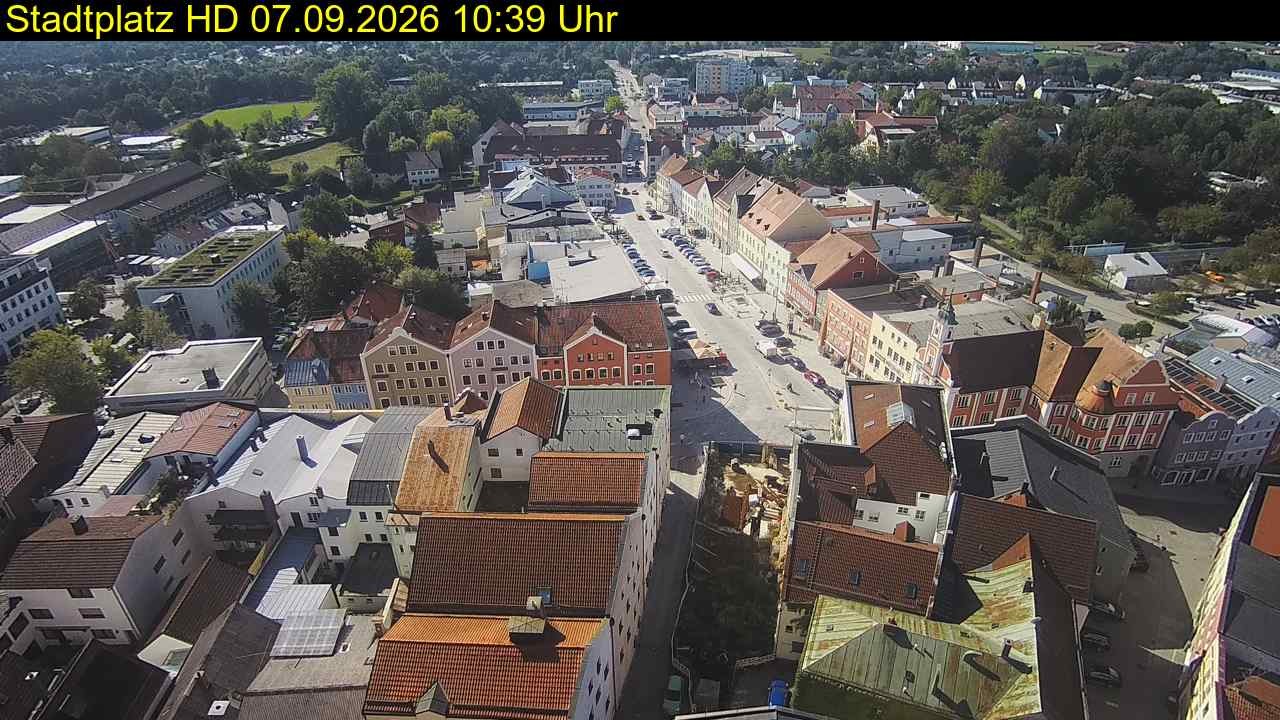 Archiv Foto Webcam Stadtplatz Eggenfelden