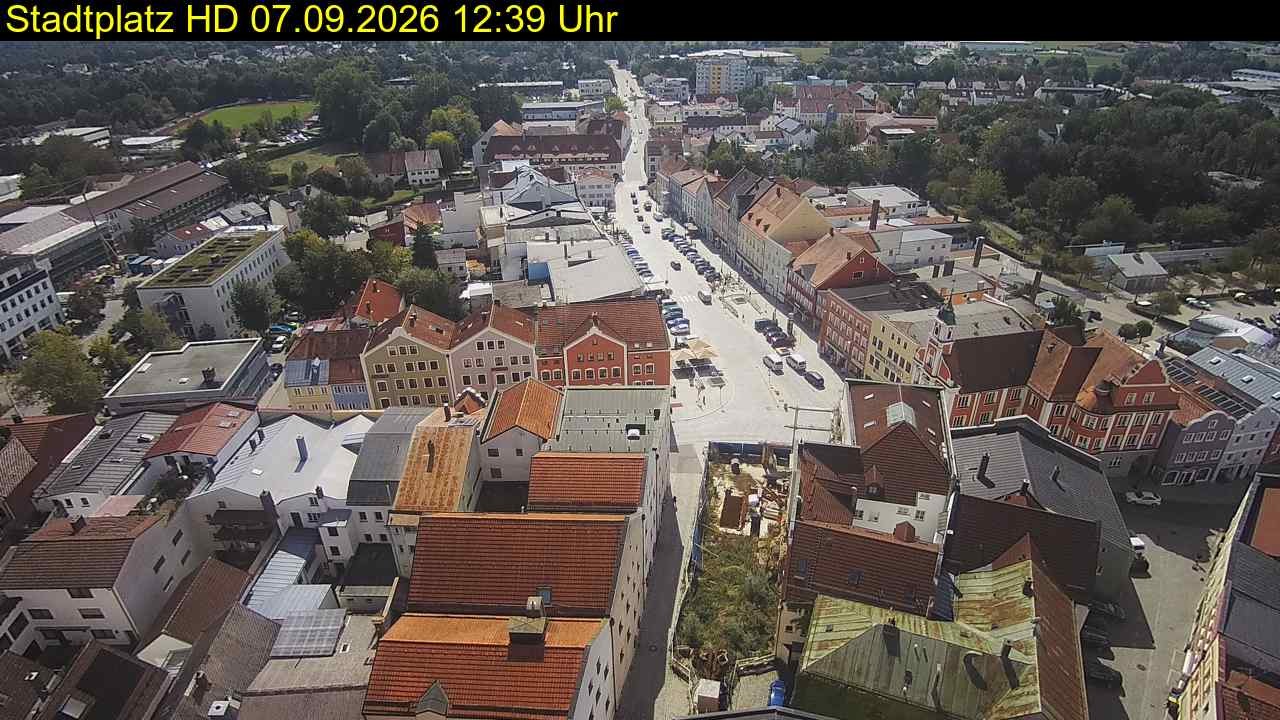 Archiv Foto Webcam Stadtplatz Eggenfelden