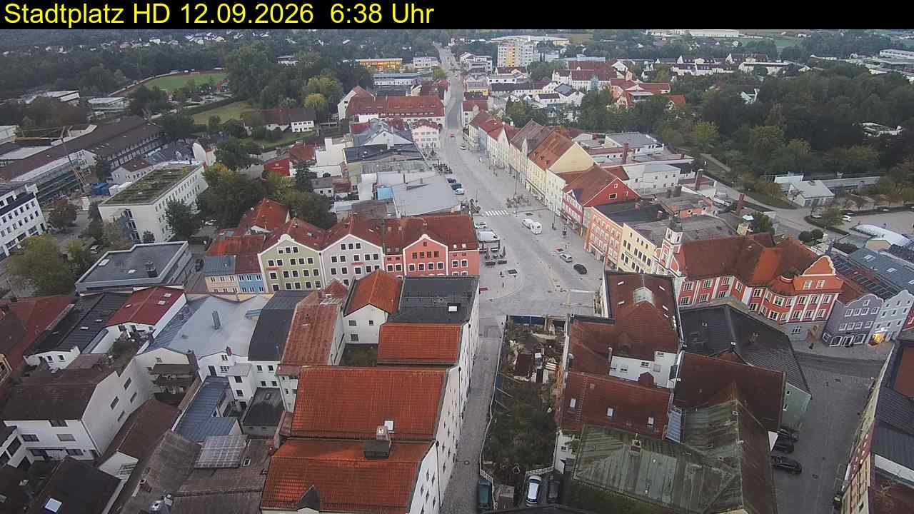 Archiv Foto Webcam Stadtplatz Eggenfelden