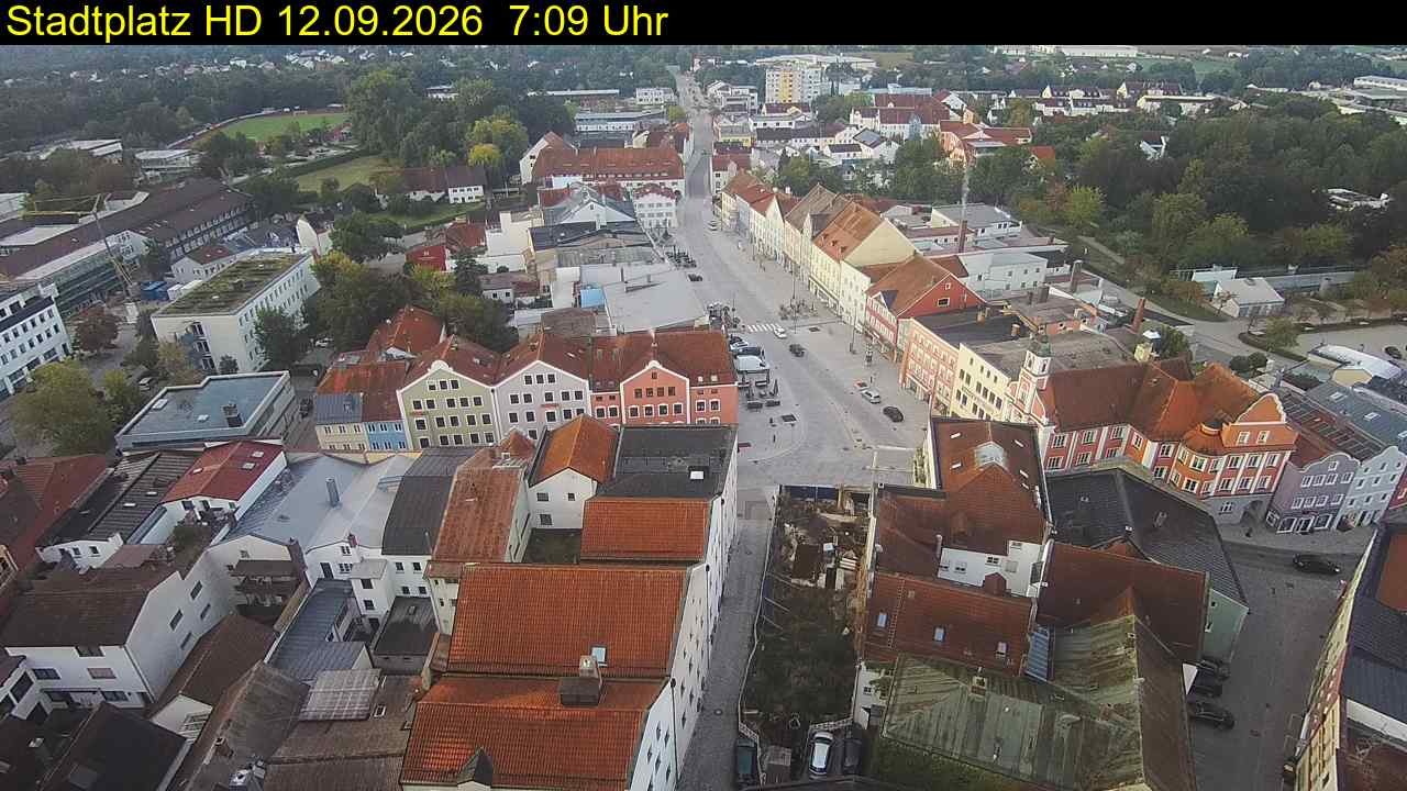 Archiv Foto Webcam Stadtplatz Eggenfelden