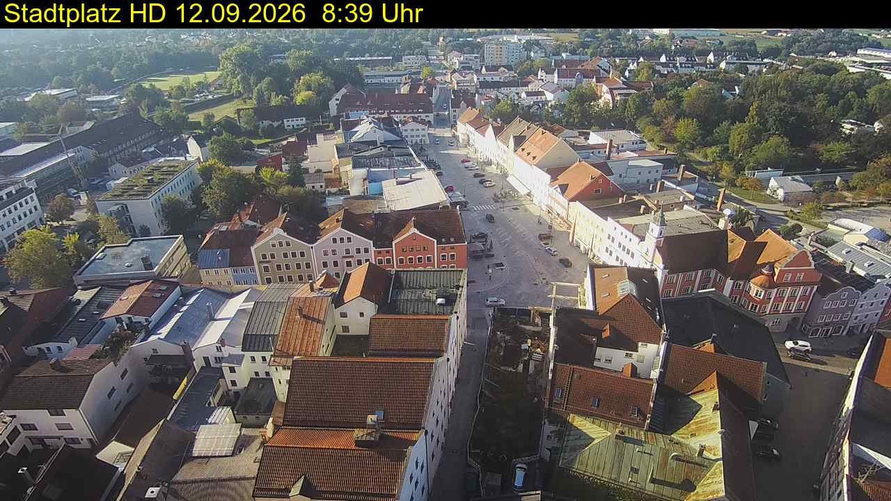 Archiv Foto Webcam Stadtplatz Eggenfelden