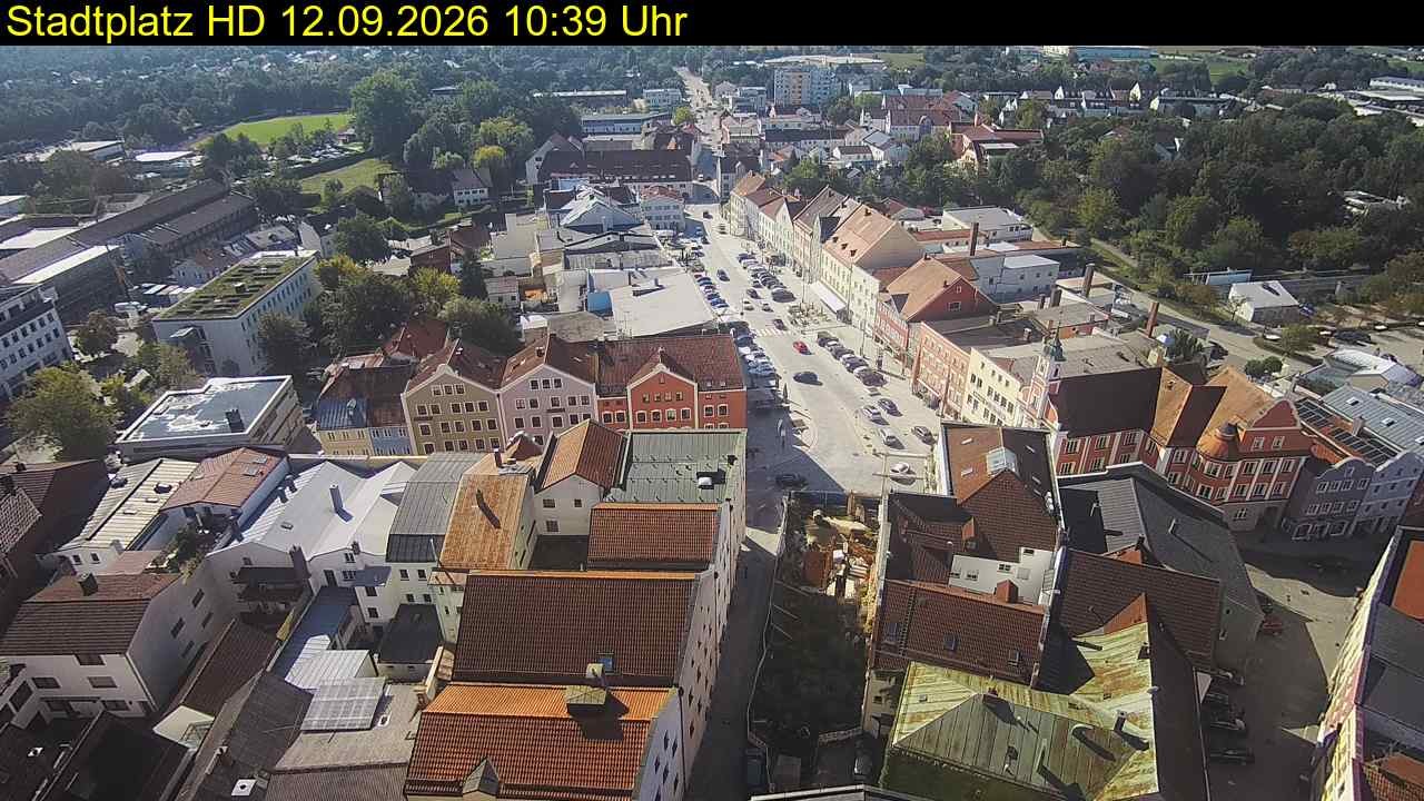 Archiv Foto Webcam Stadtplatz Eggenfelden