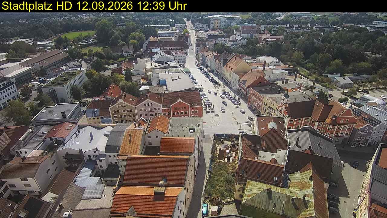 Archiv Foto Webcam Stadtplatz Eggenfelden