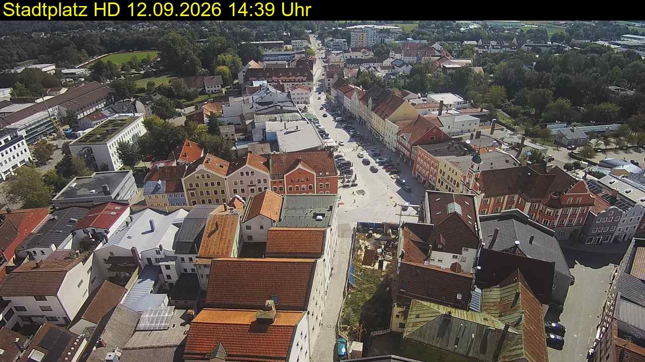 Archiv Foto Webcam Stadtplatz Eggenfelden