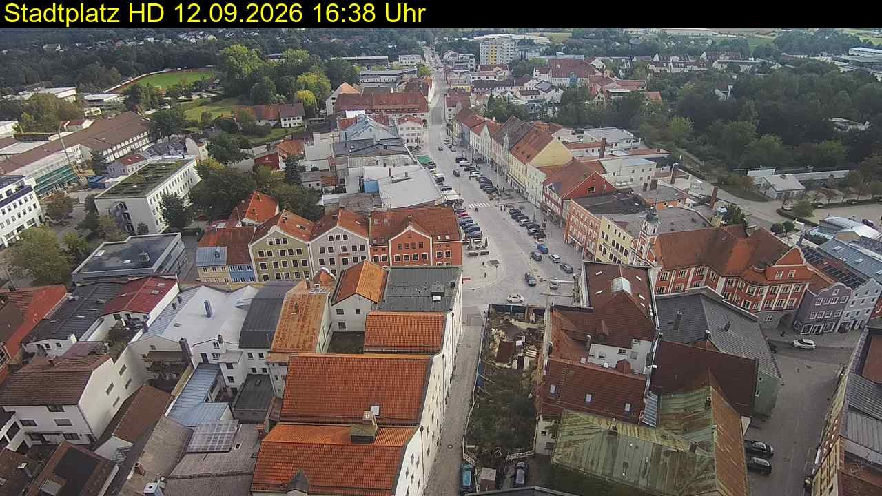 Archiv Foto Webcam Stadtplatz Eggenfelden