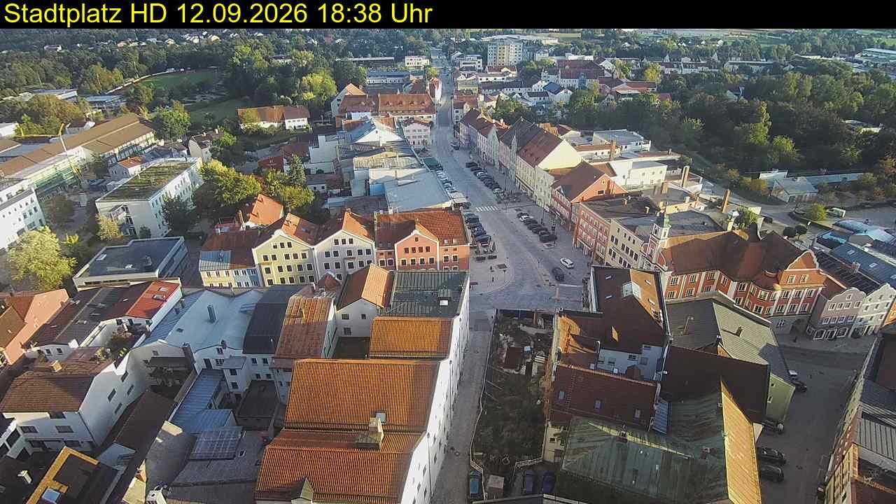 Archiv Foto Webcam Stadtplatz Eggenfelden