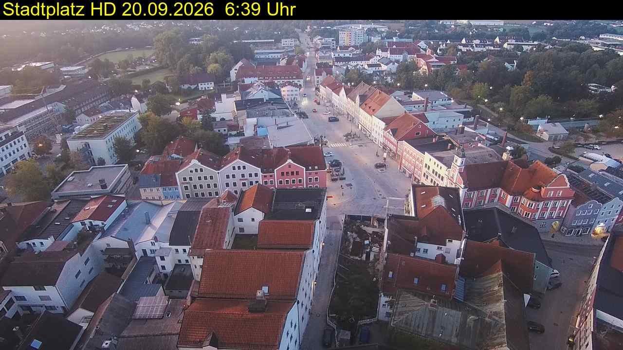 Archiv Foto Webcam Stadtplatz Eggenfelden