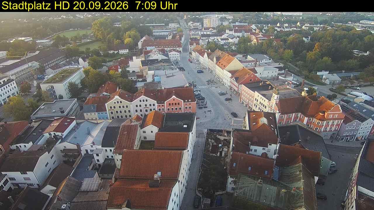 Archiv Foto Webcam Stadtplatz Eggenfelden