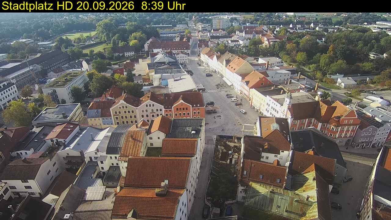 Archiv Foto Webcam Stadtplatz Eggenfelden