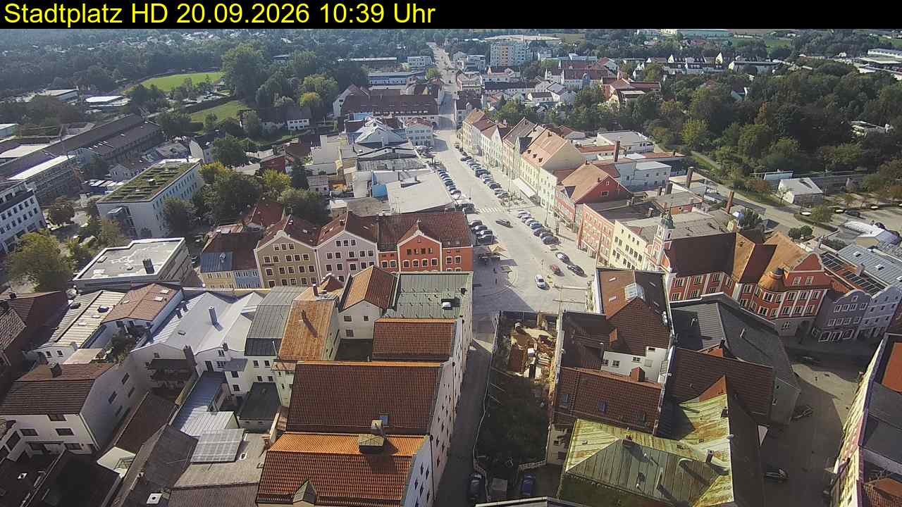 Archiv Foto Webcam Stadtplatz Eggenfelden