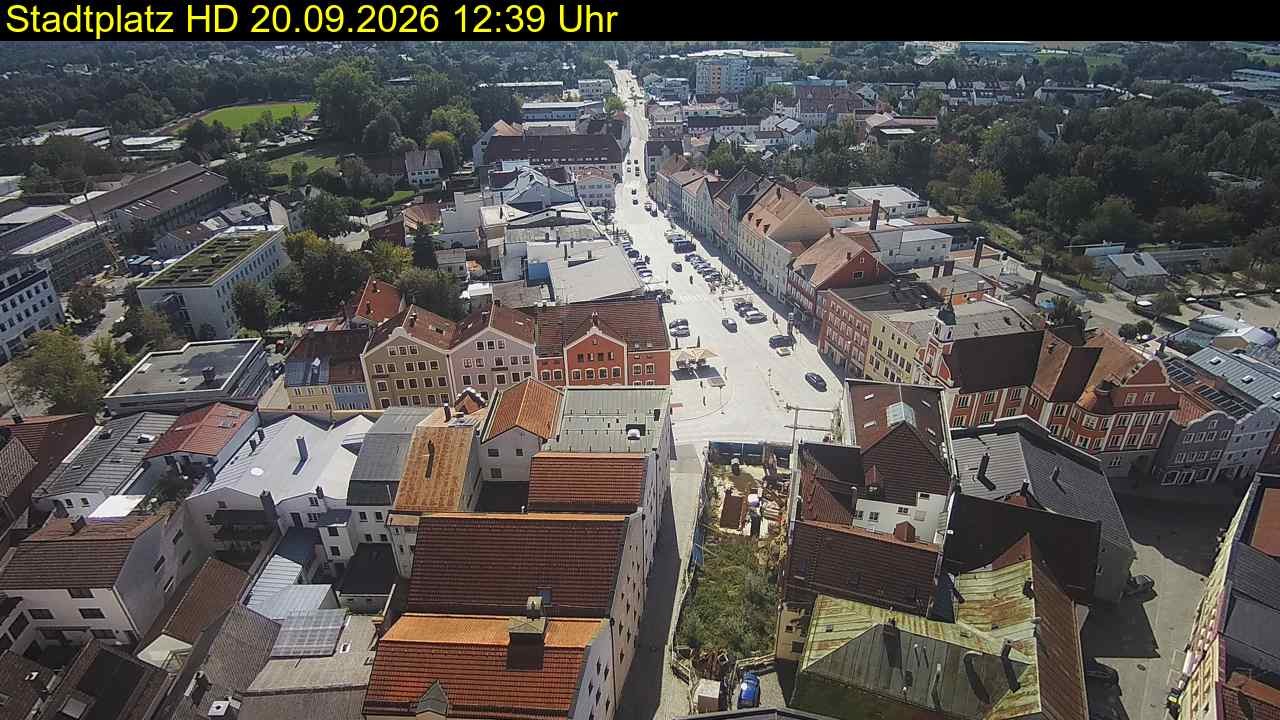 Archiv Foto Webcam Stadtplatz Eggenfelden