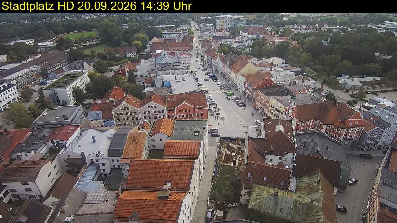 Archiv Foto Webcam Stadtplatz Eggenfelden