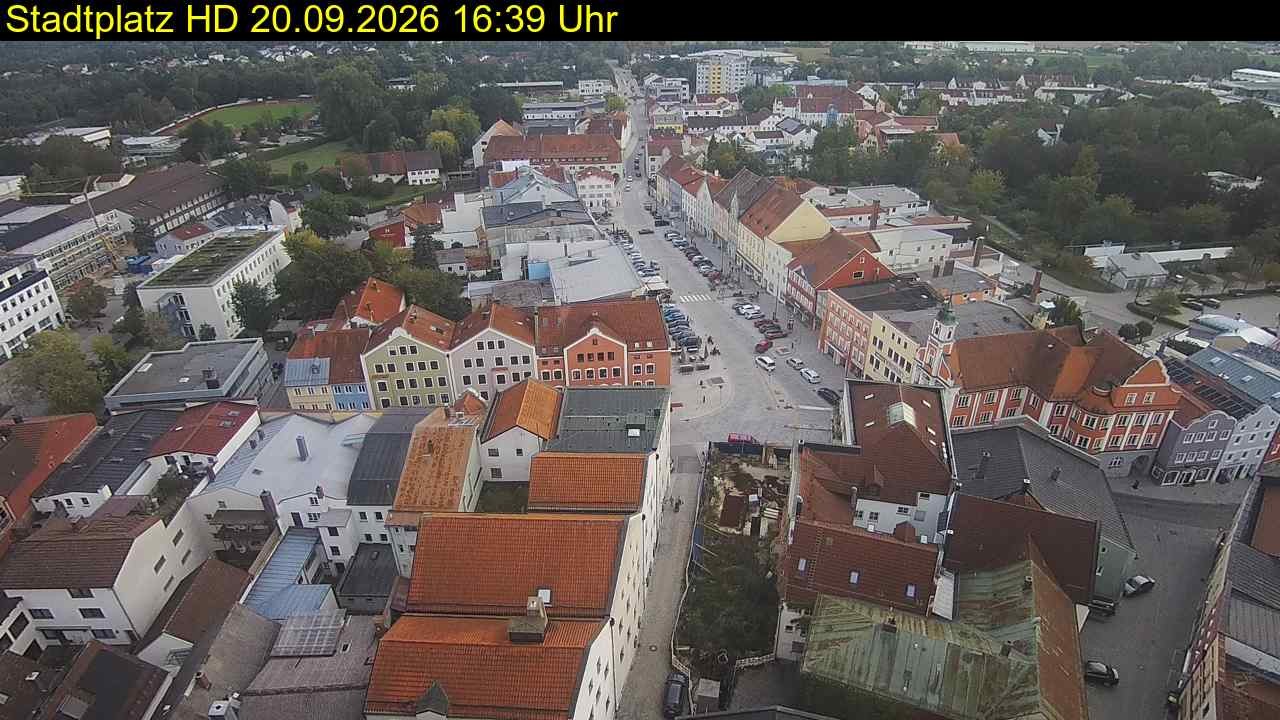 Archiv Foto Webcam Stadtplatz Eggenfelden