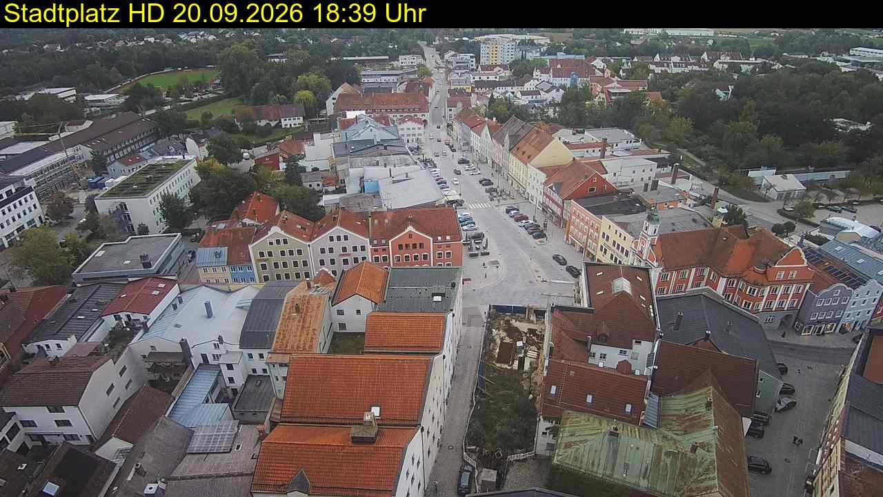 Archiv Foto Webcam Stadtplatz Eggenfelden