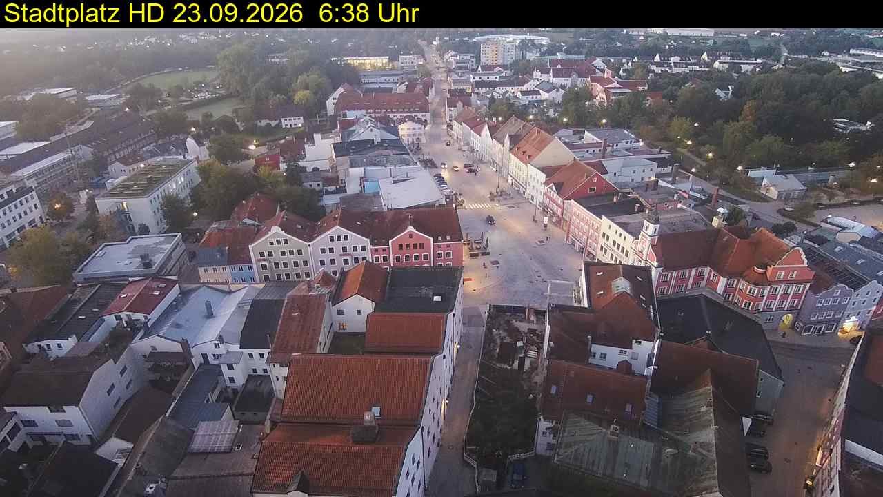 Archiv Foto Webcam Stadtplatz Eggenfelden