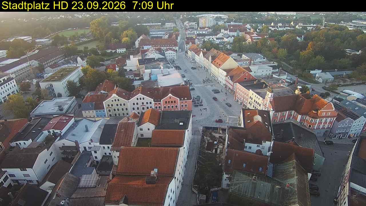 Archiv Foto Webcam Stadtplatz Eggenfelden