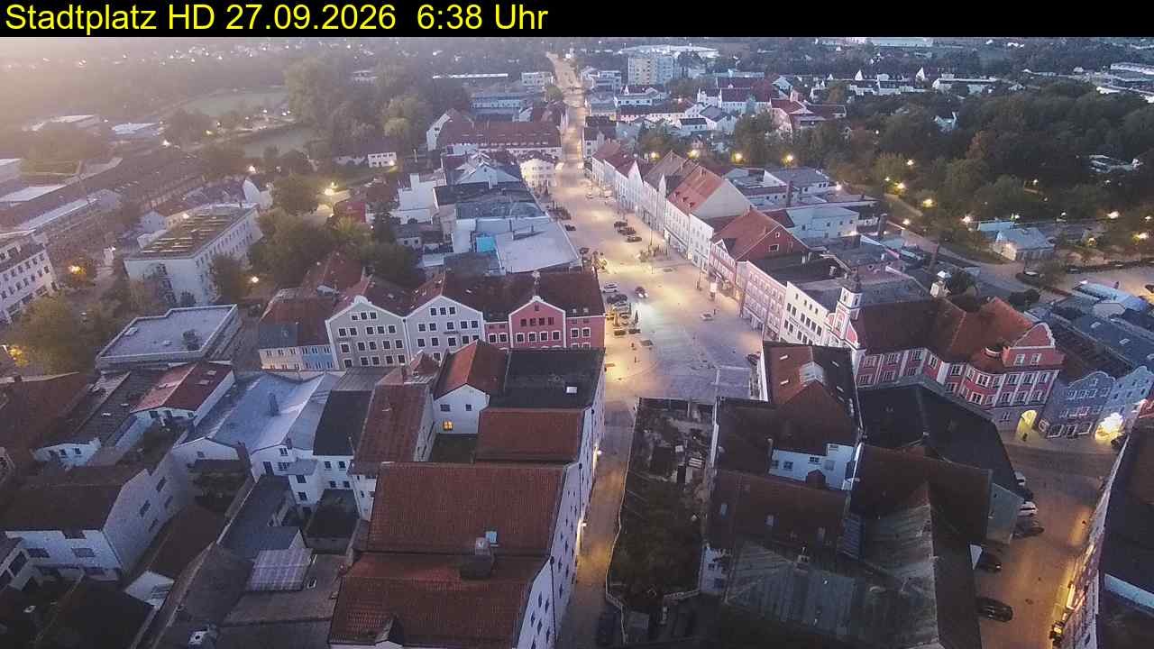 Archiv Foto Webcam Stadtplatz Eggenfelden