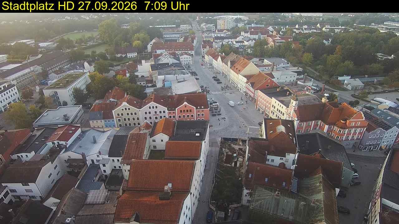 Archiv Foto Webcam Stadtplatz Eggenfelden