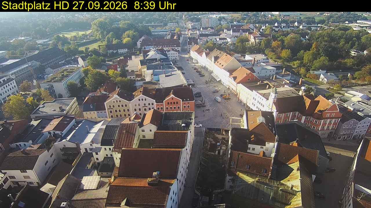 Archiv Foto Webcam Stadtplatz Eggenfelden