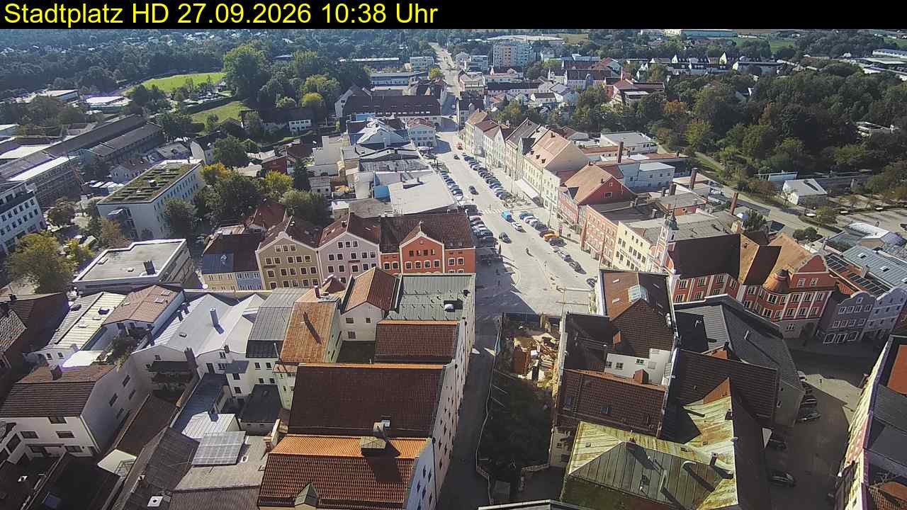 Archiv Foto Webcam Stadtplatz Eggenfelden
