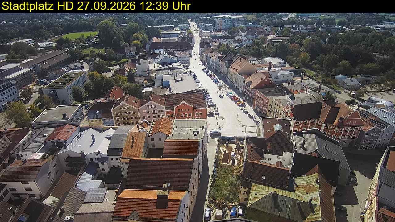 Archiv Foto Webcam Stadtplatz Eggenfelden
