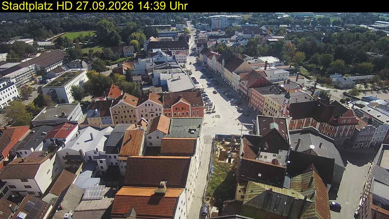 Archiv Foto Webcam Stadtplatz Eggenfelden