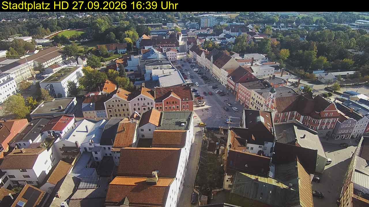 Archiv Foto Webcam Stadtplatz Eggenfelden