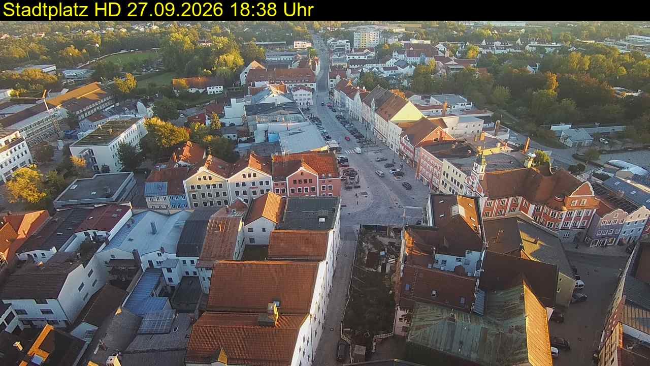 Archiv Foto Webcam Stadtplatz Eggenfelden