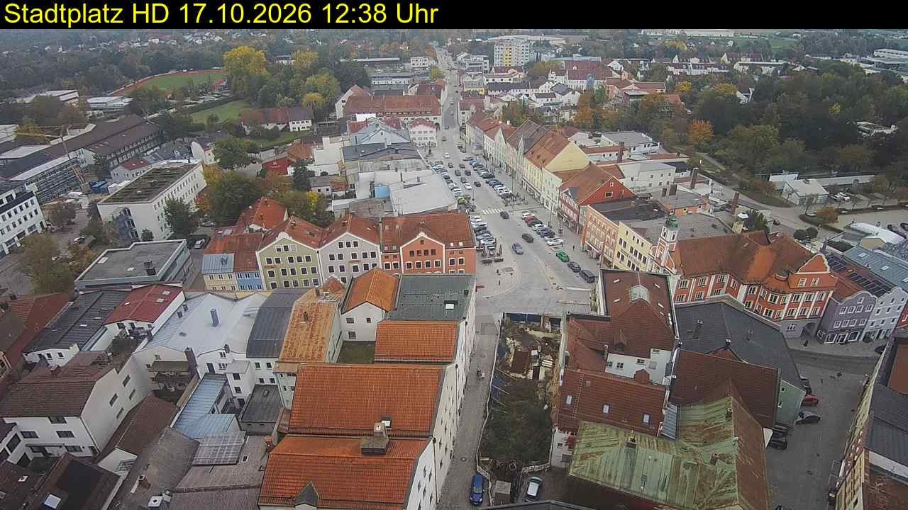 Archiv Foto Webcam Stadtplatz Eggenfelden