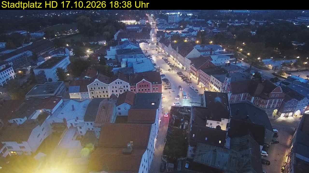 Archiv Foto Webcam Stadtplatz Eggenfelden