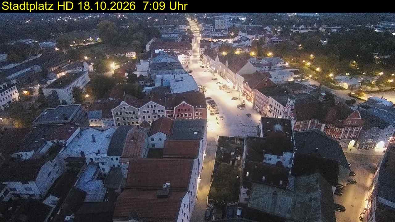 Archiv Foto Webcam Stadtplatz Eggenfelden