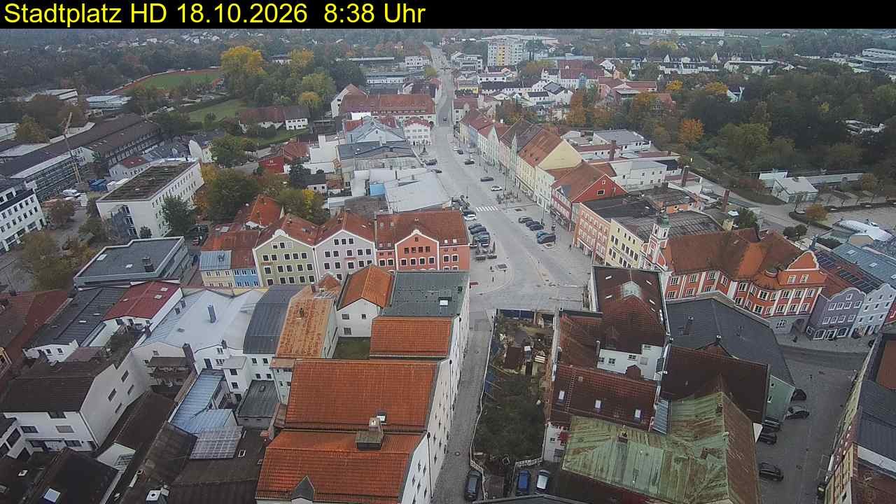 Archiv Foto Webcam Stadtplatz Eggenfelden