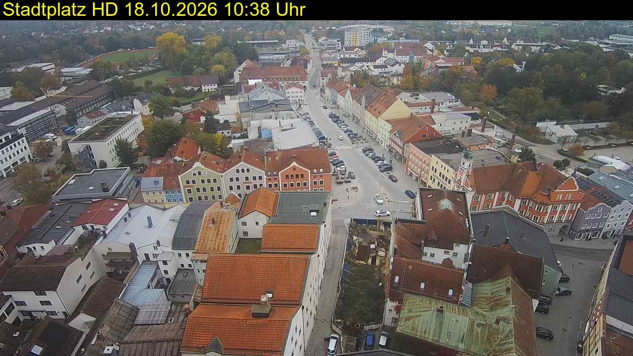 Archiv Foto Webcam Stadtplatz Eggenfelden