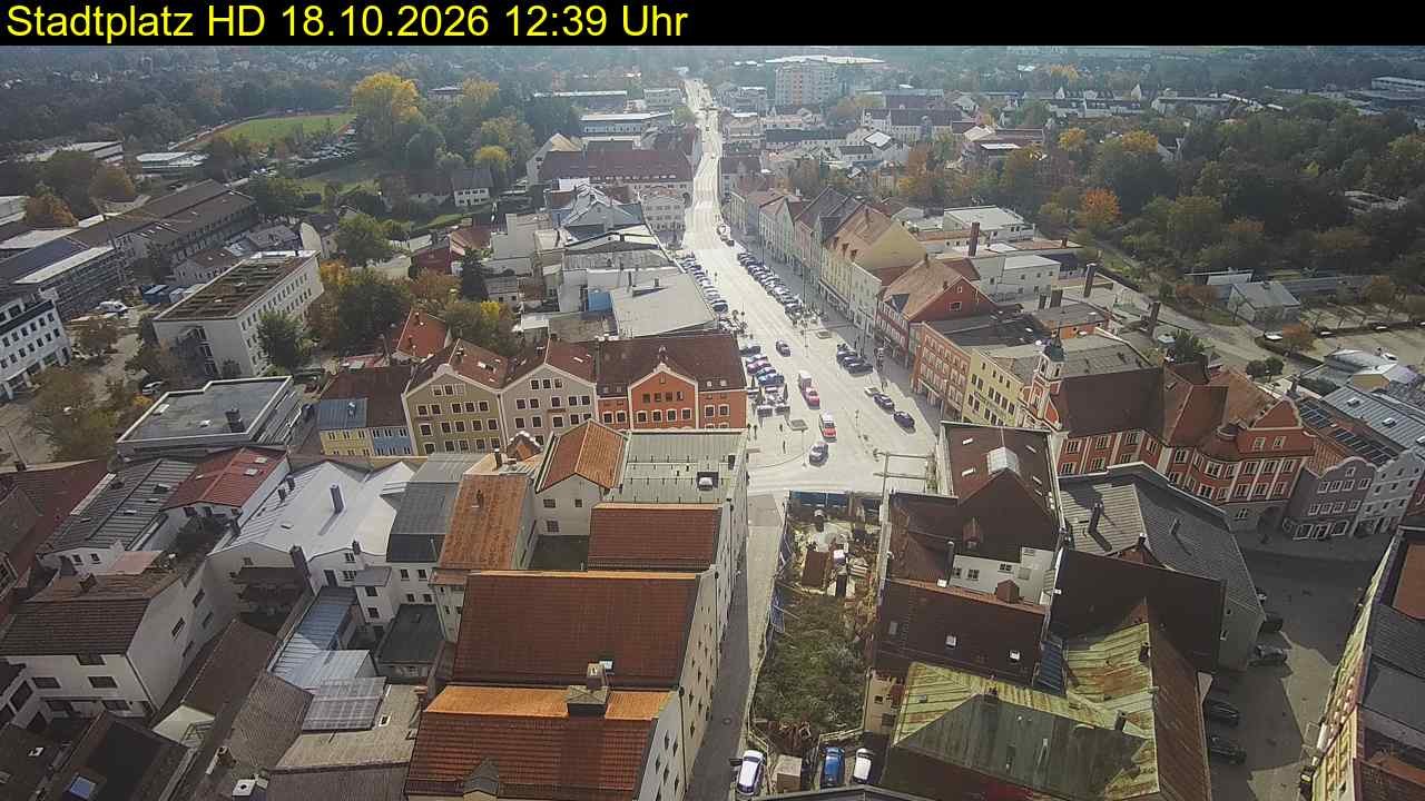 Archiv Foto Webcam Stadtplatz Eggenfelden
